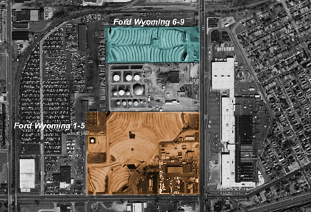 Ford-Wyoming Drive In Dearborn - Aerial (newer photo)
